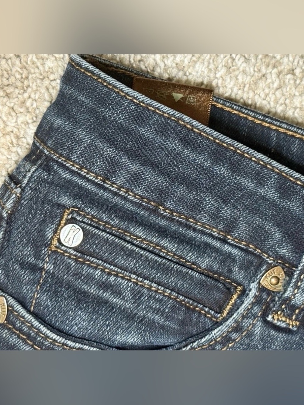Kut From The Kloth Size 8 Diana Skinny Stretch Blue Jeans Womens 32 X 32 - Picture 6 of 10